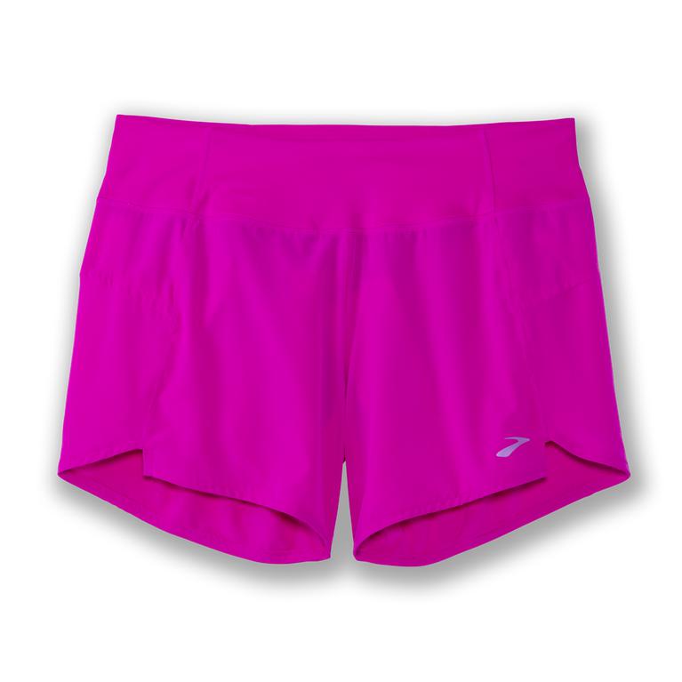 Brooks CHASER 5 Running Shorts Womens Sale - Magenta (NUQ165807)